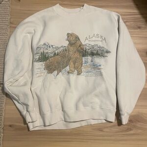 Abercrombie Oversized Graphic Crewneck